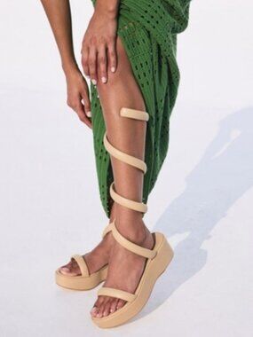 Cult Gaia White Gabi Sandal "NEW"